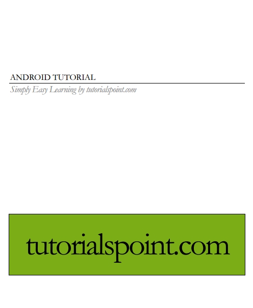 Книга на английском - Android Advanced Tutorial: Simply Easy Learning (Part 1) - обложка книги скачать бесплатно