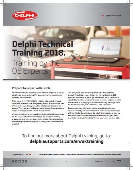 Книга на английском - Delphi Technical Training 2018: Training by the OE Expert - обложка книги скачать бесплатно