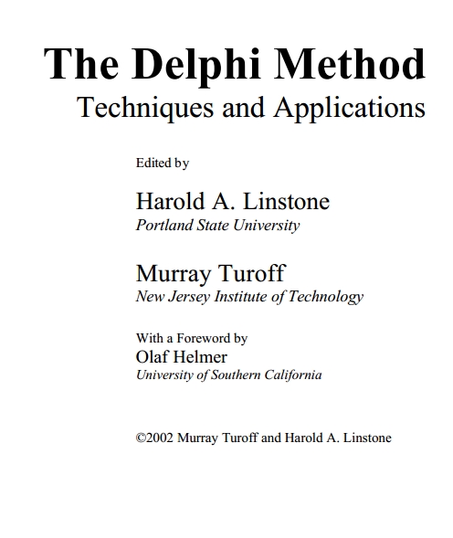Книга на английском - The Delphi Method: Techniques and Applications - обложка книги скачать бесплатно
