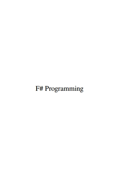 Книга на английском - F# Programming - обложка книги скачать бесплатно