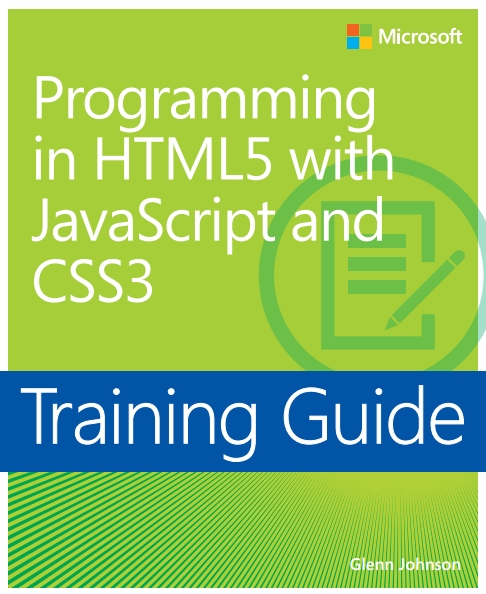 Книга на английском - Programming in HTML5 with JavaScript and CSS3: Training Guide (Microsoft) - обложка книги скачать бесплатно