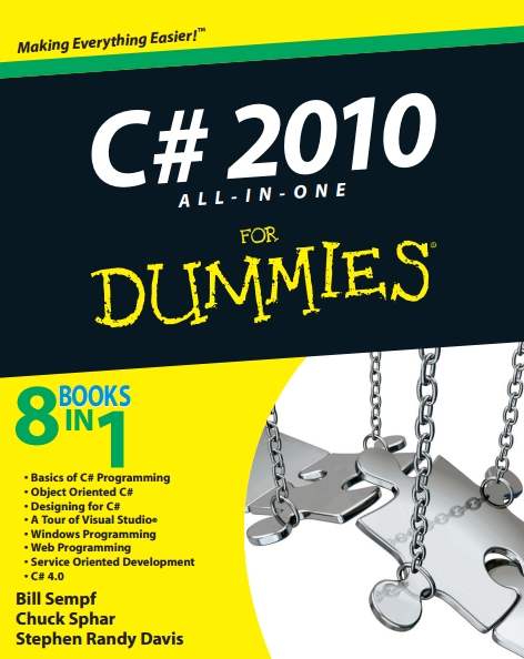Книга на английском - C# 2010: All-in-One for Dummies (8 Books in 1) - обложка книги скачать бесплатно