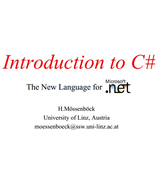 Книга на английском - Introduction to C#: The New Language for Microsoft .NET - обложка книги скачать бесплатно