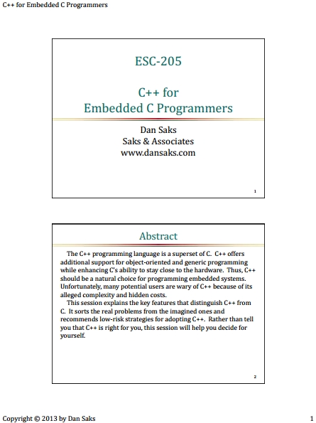 Книга на английском - C++ for Embedded C Programmers - обложка книги скачать бесплатно