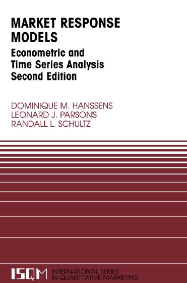 Книга на английском - Market Response Models Econometric and Time Series Analysis - обложка книги скачать бесплатно