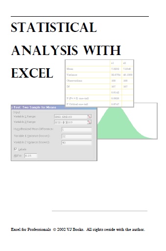 Книга на английском - Statistical Analysis with Excel - обложка книги скачать бесплатно