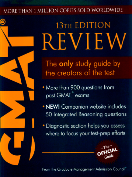 Книга на английском - GMAT Rewiew: 13th edition GMAC ofiсial guide - обложка книги скачать бесплатно