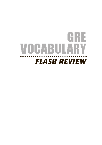 Книга на английском - GRE Vocabulary Flash Review - обложка книги скачать бесплатно