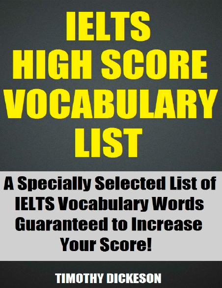 Книга на английском - IELTS High Score Vocabulary List - обложка книги скачать бесплатно