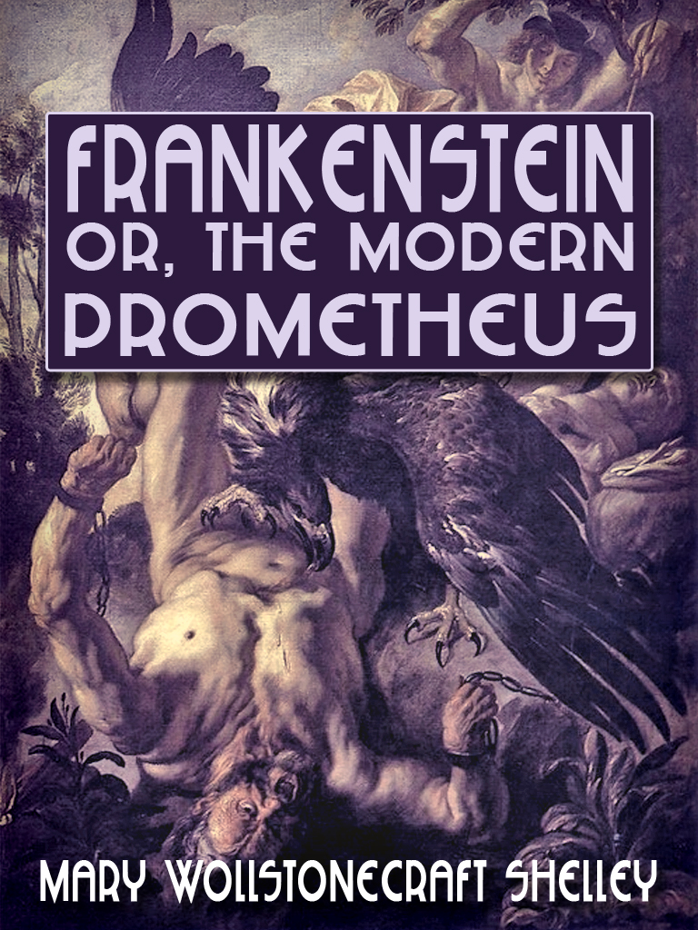 Книга на английском - Мэри Шелли Франкенштейн, или Современный Прометей - обложка книги скачать бесплатно