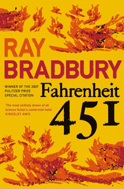 Книга на английском - Рэй Брэдбери 451 градус по Фаренгейту - обложка книги скачать бесплатно