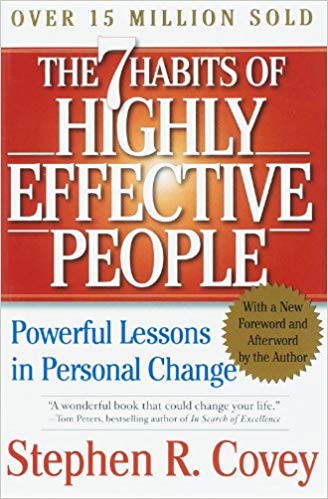 Книга на английском - The 7 Habits of Highly Effective People: Powerful Lessons in Personal Change by Stephen R. Covey - Семь навыков высокоэффективных людей - обложка книги скачать бесплатно