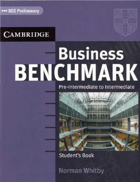 Книга на английском - BEC Preliminary. Cambridge: Business Benchmark Pre-intermediate to Intermediate Preliminary. Students Book - обложка книги скачать бесплатно
