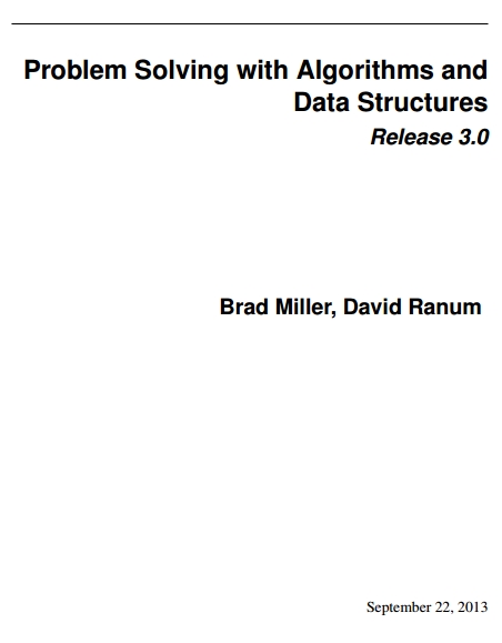 Книга на английском - Problem Solving with Algorithms and Data Structures (Release 3.0) - обложка книги скачать бесплатно