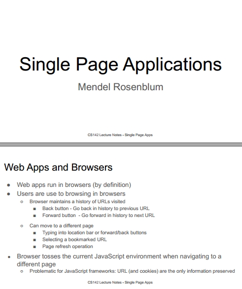 Книга на английском - Web Applications Development, Stanford Lectures: Single Page Applications (SPA) - обложка книги скачать бесплатно