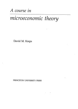 Книга на английском - Course of Microeconomic Theory - обложка книги скачать бесплатно