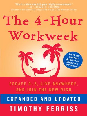 Книга на английском - Тимоти Феррисс Как работать по 4 часа в неделю, не торча в офисе от звонка до звонка, и при этом жить где угодно и богатеть - обложка книги скачать бесплатно